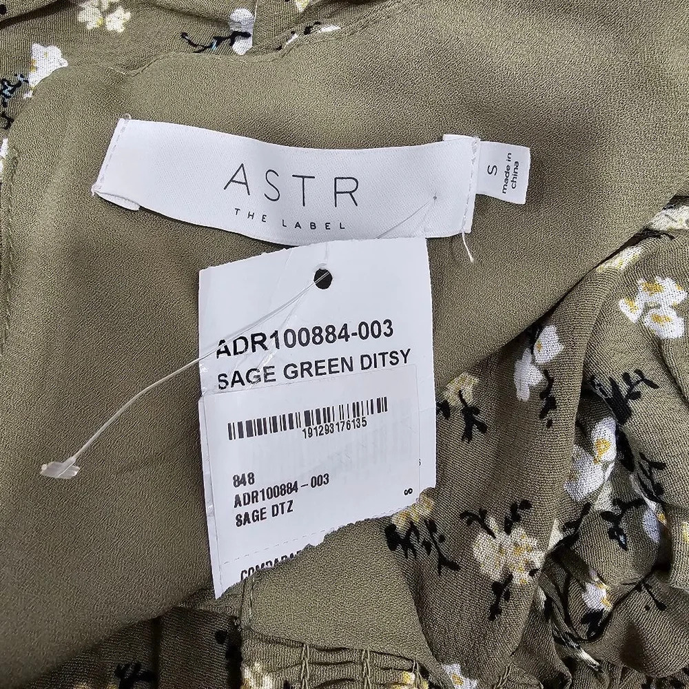 Women's ASTR the Label Green Floral Dress Size S - Picture 2 of 13